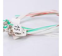 Comgooldool Jeu de cordes de lyre en laiton et nylon de rechange pour harpe de 15, 16, 19, 21, 24 cordes à bord lisse, faible usure, accessoire de musicien de qualité professionnelle, ton or, durable