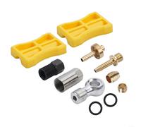 Comgooldool Kit de connecteurs banjo de frein à disque hydraulique en métal argenté pour vélos de route BH90, SRAM et Hope - Comprend des bagues d'étanchéité, olive, vis et bouchons de piston pour