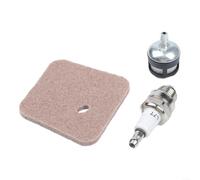 Comgooldool Kit de filtre à air pour taille-haie Stihl-46 HS45, pièces de réparation 41400074102 avec bougie d'allumage et filtre à huile, éponge en plastique pour nettoyage d'équipement électrique