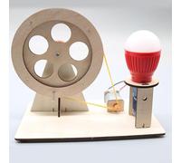 Comgooldool Kit de générateur à manivelle pour l'éducation STEM, kit d'expérience scientifique en électricité à faire soi-même pour les élèves du primaire, projet d'apprentissage pratique de la