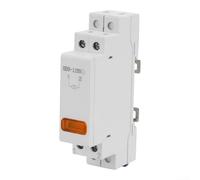 Comgooldool Lampe de signalisation LED 230 V pour montage sur rail DIN, lumière témoin lumineux avec LED haute luminosité, isolation ignifuge, installation facile, boîtier en plastique, blanc (jaune)