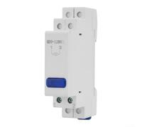 Comgooldool Lampe de signalisation LED 230 V pour montage sur rail DIN, lumière témoin lumineux avec LED haute luminosité, isolation ignifuge, installation facile, boîtier en plastique, blanc (bleu)