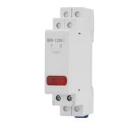 Comgooldool Lampe de signalisation LED 230 V pour montage sur rail DIN, témoin lumineux avec LED haute luminosité, isolation ignifuge, installation facile, boîtier en plastique, blanc (rouge)
