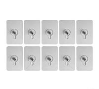 Comgooldool Lot de 10 crochets muraux invisibles sans perçage, vis non marquantes pour cadres photo, cintres robustes en acier inoxydable pour carrelage, verre, bois, maison, bureau, organisation