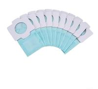 Comgooldool Lot de 10 sacs à poussière pour aspirateurs Makita-Cordless modèles DCL182Z, DCL140Z, CL100, CL106, BCL180Z, CL183DZX, sacs filtrants en papier, 11,8 x 6 cm, bleu clair (5 pièces)