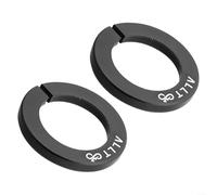Comgooldool Lot de 2 cache-moyeux de roue de vélo pour axe traversant RockShox, insert anti-capuchon en alliage d'aluminium pour moyeux de 15 mm, bouchon d'extrémité à pression statique, noir, 30,7 x