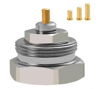 Comgooldool Lot de 3 adaptateurs de valve thermostatique en laiton pour convertir M30 × 1,0 en filetage M30 × 1,5, chromé, pour les anciennes vannes de radiateur Oventrop, permet l'intégration