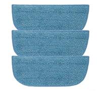Comgooldool Lot de 3 tampons de rechange en microfibre avec bandes de récurage pour un nettoyage quotidien et difficile, pour balai vapeur SteamPlus FC7020/01, chiffons épais et lavables réutilisables