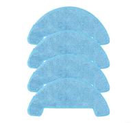 Comgooldool Lot de 4 chiffons de rechange pour aspirateurs Cecotec-Conga 2299, Ultra Home et X-Treme-Robotic, lot de 4 ou 10 tampons de nettoyage en microfibre bleu pour assemblage de brosse