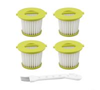 Comgooldool Lot de 4 filtres pour aspirateur à main Ryobi-PCL700 PCL704 CL705 18 V Performance avec brosse de nettoyage, compatible avec les modèles PLC704K PLC705K PLC705B