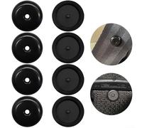Comgooldool Lot de 4 paires de bouchons de boucle de ceinture de sécurité pour la sécurité intérieure de la voiture - Ancrages en plastique noir, design facile à clipser pour éviter le glissement de