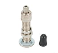 Comgooldool Lot de 4 valves de vélo sans chambre à air pour Dunlop Woods Valve anglaise en alliage de zinc pour réparation de pneus de vélo Argenté