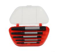 Comgooldool Lot de 5 extracteurs de vis professionnels pour enlever les boulons et écrous endommagés, gros filetage en acier au carbone, outils de démontage dans un étui pour voiture et maison