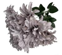 Comgooldool Lot de 7 fleurs de dahlia artificielles, tiges réalistes en velours pour arrangements floraux de mariage, décoration de fête de jardin et accessoires de photographie, tige flexible de 45
