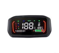 Comgooldool Panneau de contrôle LCD pour vélo électrique et scooter, prise en charge 48 V-72 V, vitesse maximale de 199 km/h, interface 9 broches avec phare et clignotant (affichage uniquement)