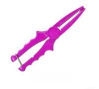 Comgooldool Pince de pêche en plastique ABS léger avec poignée ergonomique antidérapante de 6 cm de large pour un contrôle sûr du poisson, outil de pêche portable pour pêcheur en plein air (violet)