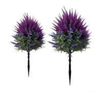 Comgooldool Piquets Fleurs Faux Plastique ABS Pour Jardin Extérieur | Matériau ABS plastique, imperméable, résistant aux UV, ne se décolore pas, entretien nul, durable