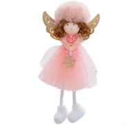 Comgooldool Poupée d'ange de Noël en peluche avec ailes de gaze 18 cm