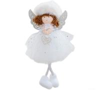 Comgooldool Poupée d'ange de Noël en peluche avec ailes de gaze 18 cm