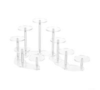 Comgooldool Présentoir en acrylique à 9 niveaux pour boîtes à aveugles, figurines, cosmétiques, étagère transparente multicouche avec bords lisses pour la décoration de la maison et du bureau