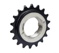 Comgooldool Roue libre de vélo en acier inoxydable 18T à vitesse unique avec pas de filetage de 3,5 cm - Moyeu arrière noir et argenté - Pour vélo de ville - Résistant à la rouille - Facile à