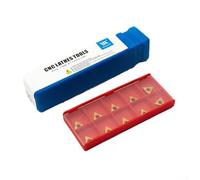 Comgooldool S10K-STFCR11 Barre d'alésage interne pour porte-outil de tournage, tige de 10 mm, longueur de 125 mm avec angle de plomb de 91 degrés, comprend 10 inserts en carbure TCMT110204 et clé