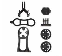 Comgooldool Support d'extension de potence de vélo en alliage d'aluminium pour Garmin Bryton pour ordinateur de vélo Cateye GPS et caméra de sport, accessoire de support avant de vélo Noir