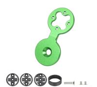 Comgooldool Support pour casque de vélo en alliage d'aluminium pour Garmin Edge 20 25 200 500 510 520 800 810, Wahoo-and Bryton-Rider Series, support GPS de cyclisme avec boulons (vert)