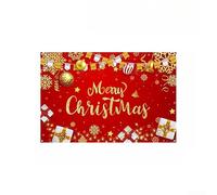 Comgooldool Toile de fond de Noël en polyester pour photo 150 x 100 cm | Tapisserie de bannière de vacances festives imprimée de personnages d'hiver pour décoration murale robuste avec œillets
