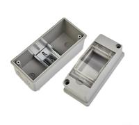 Comgooldool Unité consommateur de garage 2 voies avec RCD 40 A 30 mA et 2 MCB, boîte à fusibles étanche IP65 pour boîtier de mini disjoncteur, couvercle en plastique ignifuge, blanc (2 voies)