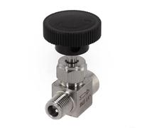 Comgooldool Vanne à aiguille NPT femelle vers mâle de 6,35 mm, vanne de contrôle du débit en acier inoxydable 304 pour eau, gaz et huile, max 915 psi/64 bar, température de fonctionnement de 120 °C