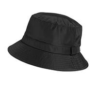 Comhats Chapeau bob imperméable pour homme et femme pour la marche, le golf, le safari - Chapeau de pluie pour femme - Chapeau de soleil UPF 50+ réglable | Pliable | Coupe-vent, Noir , XL