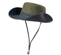 Comhats Chapeau de soleil pour homme - Protection UV - Pour l'extérieur - Chapeau de pêche pliable - Unisexe - Chapeau de brousse - Chapeau d'été - Large 50 - Boonie - Étanche - 54-66 cm, 94569#vert