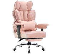 COMHOMA Chaise de Bureau 150KG, Chaise Gaming, Siege Gaming Chaises de Jeu ergonomiques avec siège Large Chaise à Dossier Haut en Cuir Accoudoirs réglables Support Lombaire à Ressorts ensachés