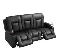 COMHOMA Fauteuil de relaxation inclinable avec fonction bascule – Fauteuil TV avec dossier haut et accoudoirs rembourrés