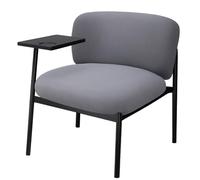 COMHOMA Fauteuil de Relaxation Moderne rembourré avec Pieds en métal, canapé Simple pour Salon, Chambre à Coucher, Jardin, Gris