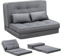 COMHOMA Fauteuil relax Canapé de sol pliable Fauteuil de sol avec fonction sommeil Lazy Sofa, polissé avec dossier réglable sur 5 positions beige