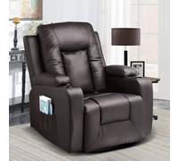 COMHOMA Fauteuil TV – pivotant à 360 degrés – avec fonction rocking, fauteuil relaxant pour la maison/le bureau