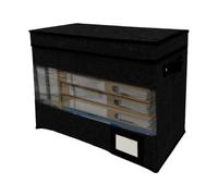 Comic Book Boxes Storage Transparent Window Foldable with Label Slot