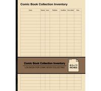 Comic Book Collection Inventory: Log Book For Comic Book Collecting | For Comic Book Collectors | Large
