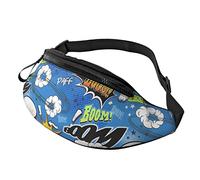 Comic Book Explosion Casual Fanny Pack Hommes Femmes Taille Sac avec Sangle Réglable Trou D'écouteur pour Les Sports De Plein Air Courir Voyager Randonnée Camping Cyclisme