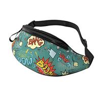 Comic Book Explosion Casual Fanny Pack Hommes Femmes Taille Sac avec Sangle Réglable Trou D'écouteur pour Les Sports De Plein Air Courir Voyager Randonnée Camping Cyclisme