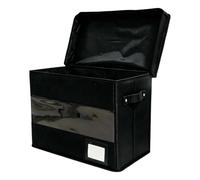Comic Book Storage Box - Foldable Transparent Window Organizer With Handle