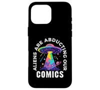 Comic Collector Lecteur de Roman illustré avec Citation Amusante d'extraterrestre Coque pour iPhone 16 Pro Max