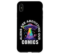 Comic Collector Lecteur de Roman illustré avec Citation Amusante d'extraterrestre Coque pour iPhone XS Max