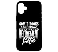 Comic Collector Lecteur de Romans illustrés avec Citation Amusante pour la Retraite Coque pour iPhone 16 Plus