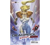 Comic sleeved and includes Deadpool: Badder Blood #2 Variant Cover with Rated Comics acrylic backer