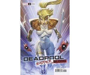 Comic sleeved and includes Deadpool: Badder Blood #2 Variant Cover with Rated Comics acrylic backer