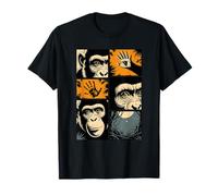 Comic Strips Art Chimpanzé Chimpanzés T-Shirt