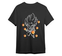 Comic Studio | Dragon Ball Super T-Shirt |Licence Officielle | Goku | Noir | XXL